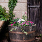 Oak Half Whiskey Barrel Planter/Pond